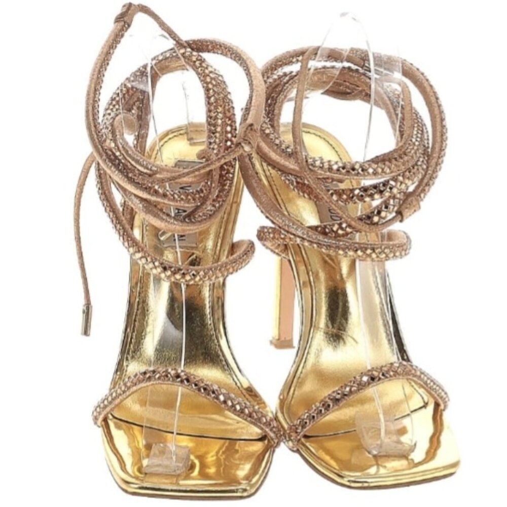 Steve Madden Gold Wrap Around Heels